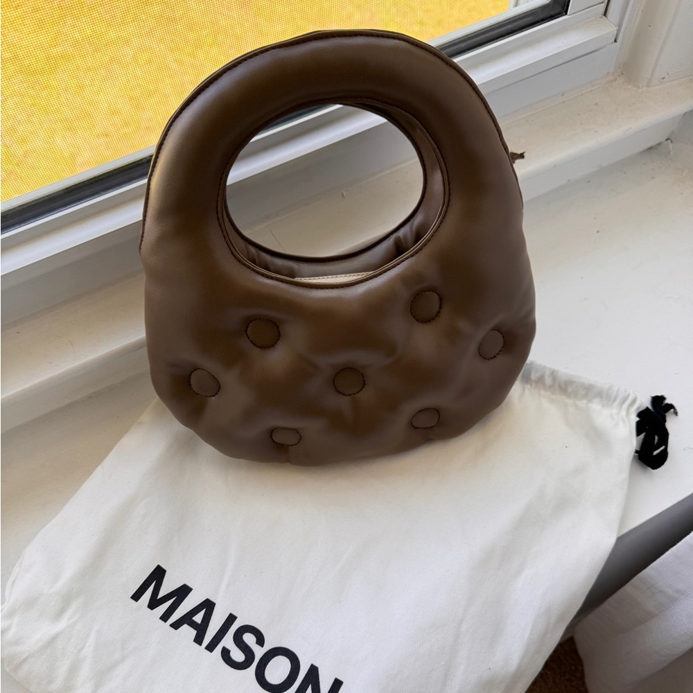 MAISON G BEADY BAG - BROWN (USED)